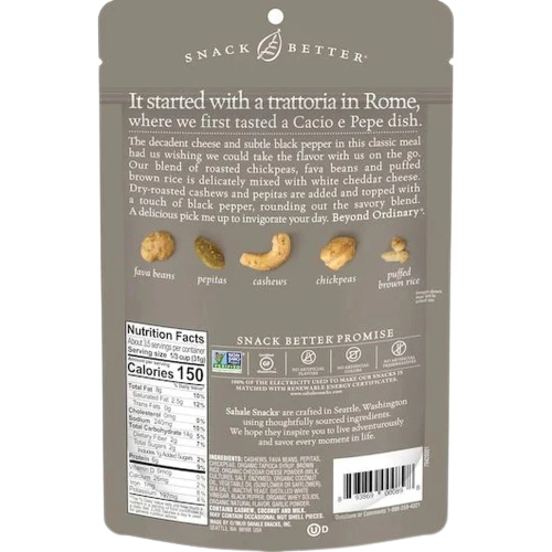 White Cheddar & Black Pepper Bean + Nut Snack Mix - Image 2