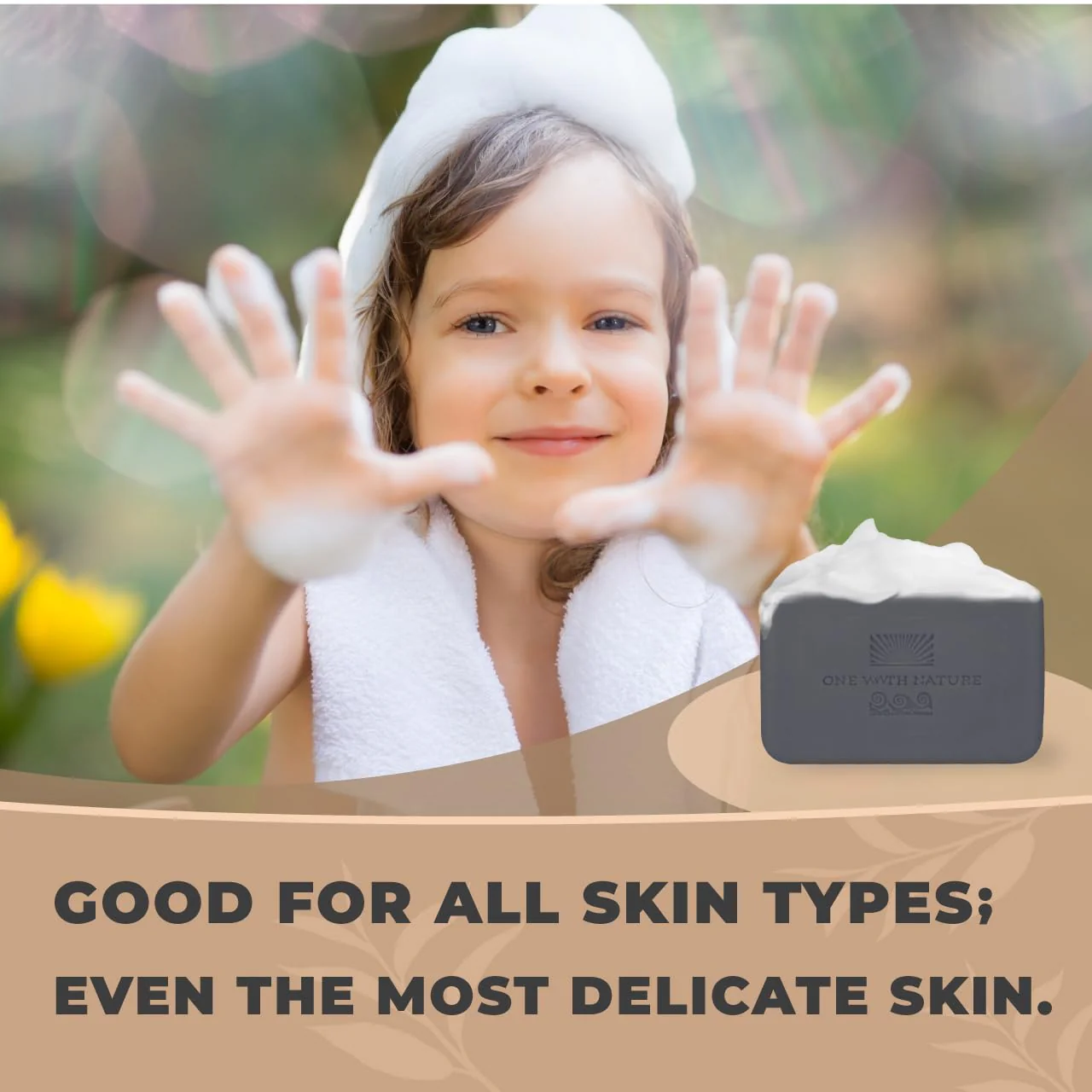 Activated Charcoal with Dead Sea Minerals Soap Bar - Image 2
