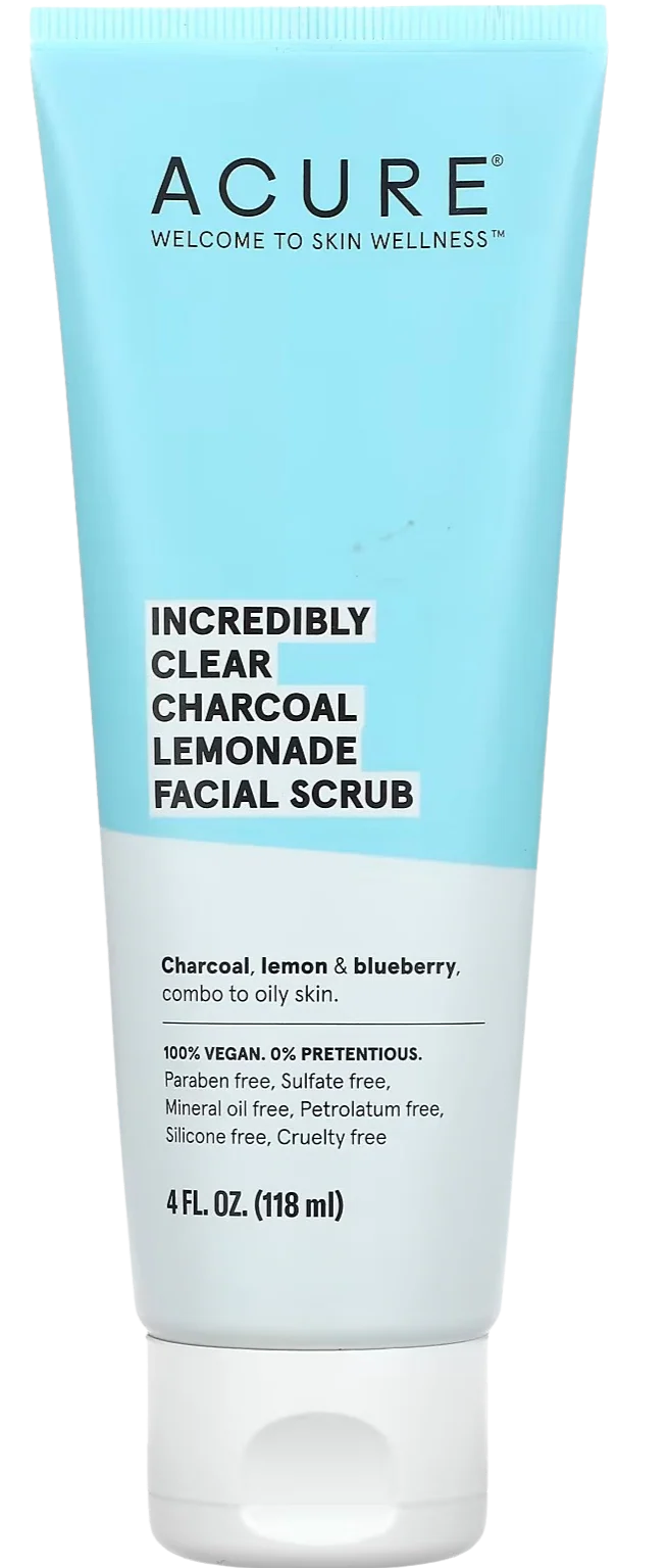 Charcoal Lemon & Blueberry Facial Scrub