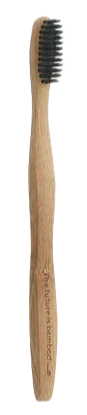 Adult Charcoal Bamboo Toothbrush - Image 2