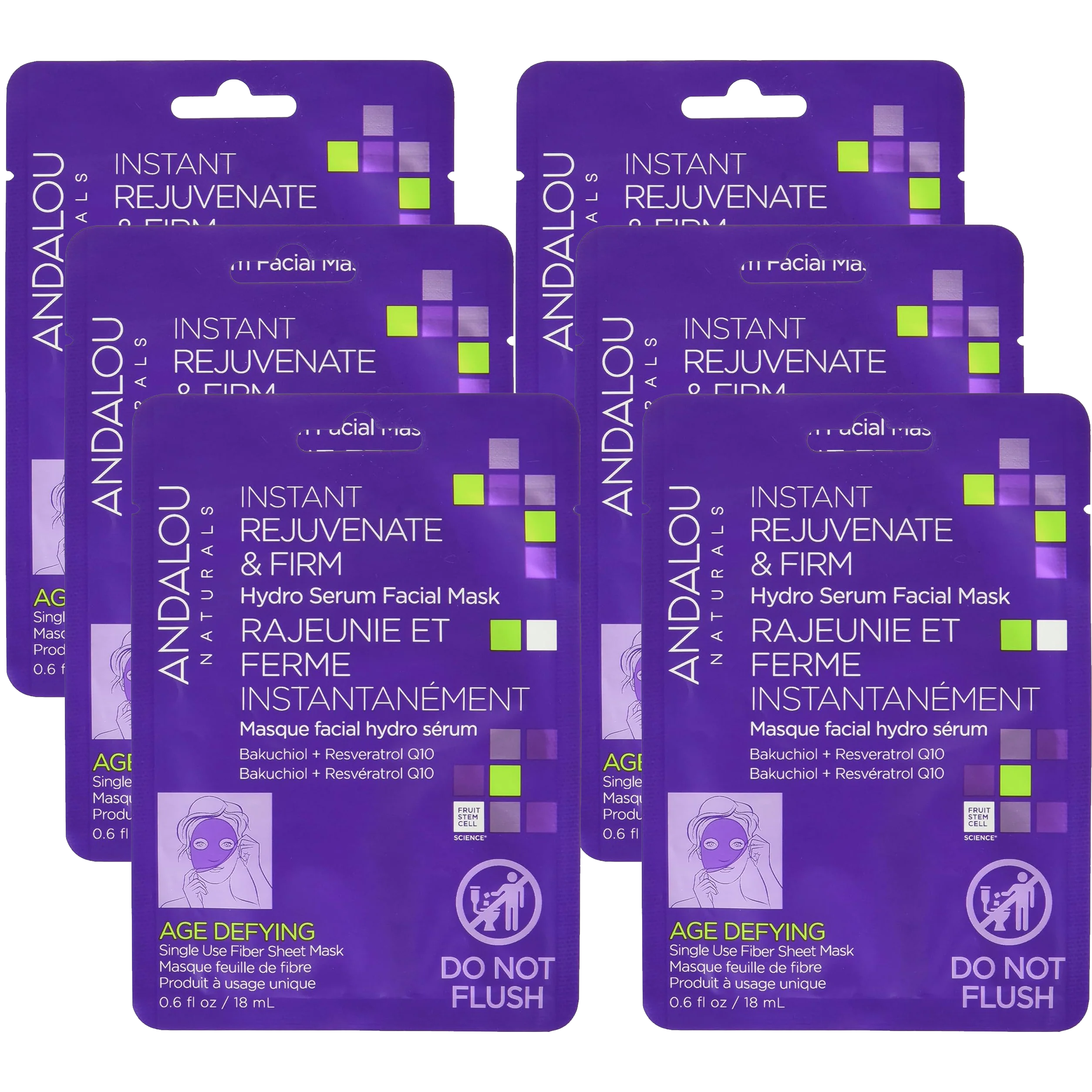 Age Defying Instant Rejuvenate and Firm Sheet Mask (6 Pack)