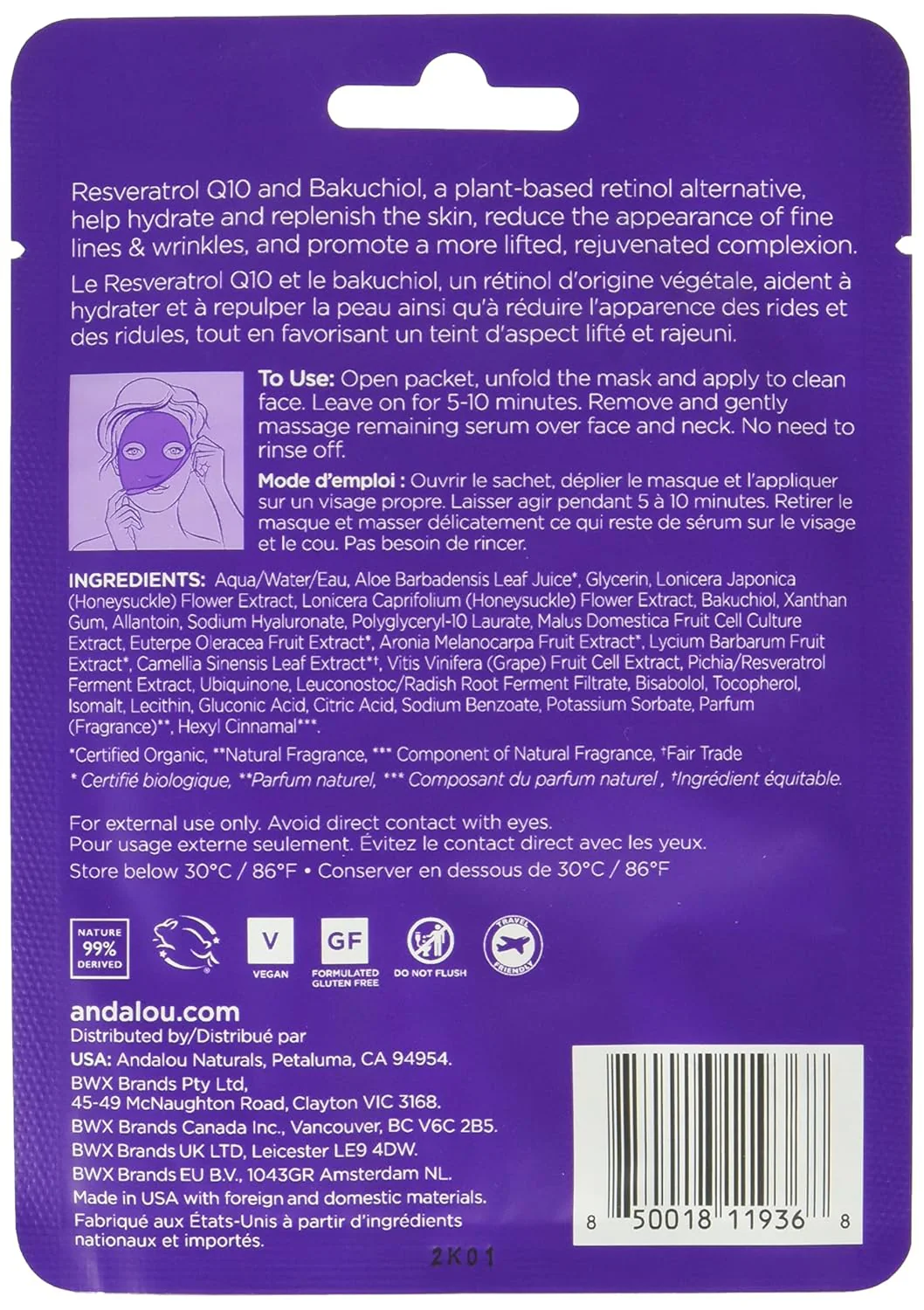 Age Defying Instant Rejuvenate and Firm Sheet Mask (6 Pack) - Image 6