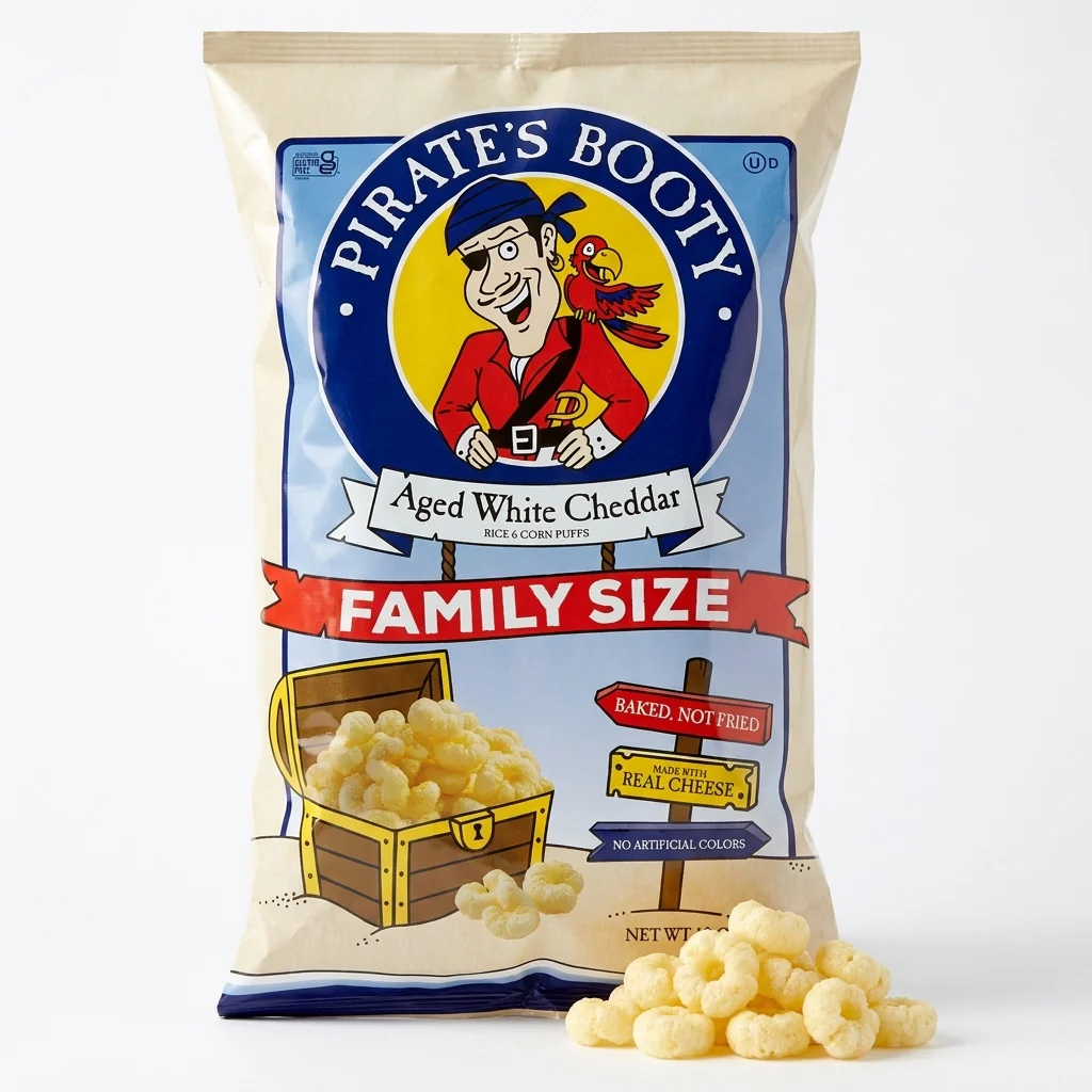 Aged White Cheddar Rice And Corn Puffs - Image 4