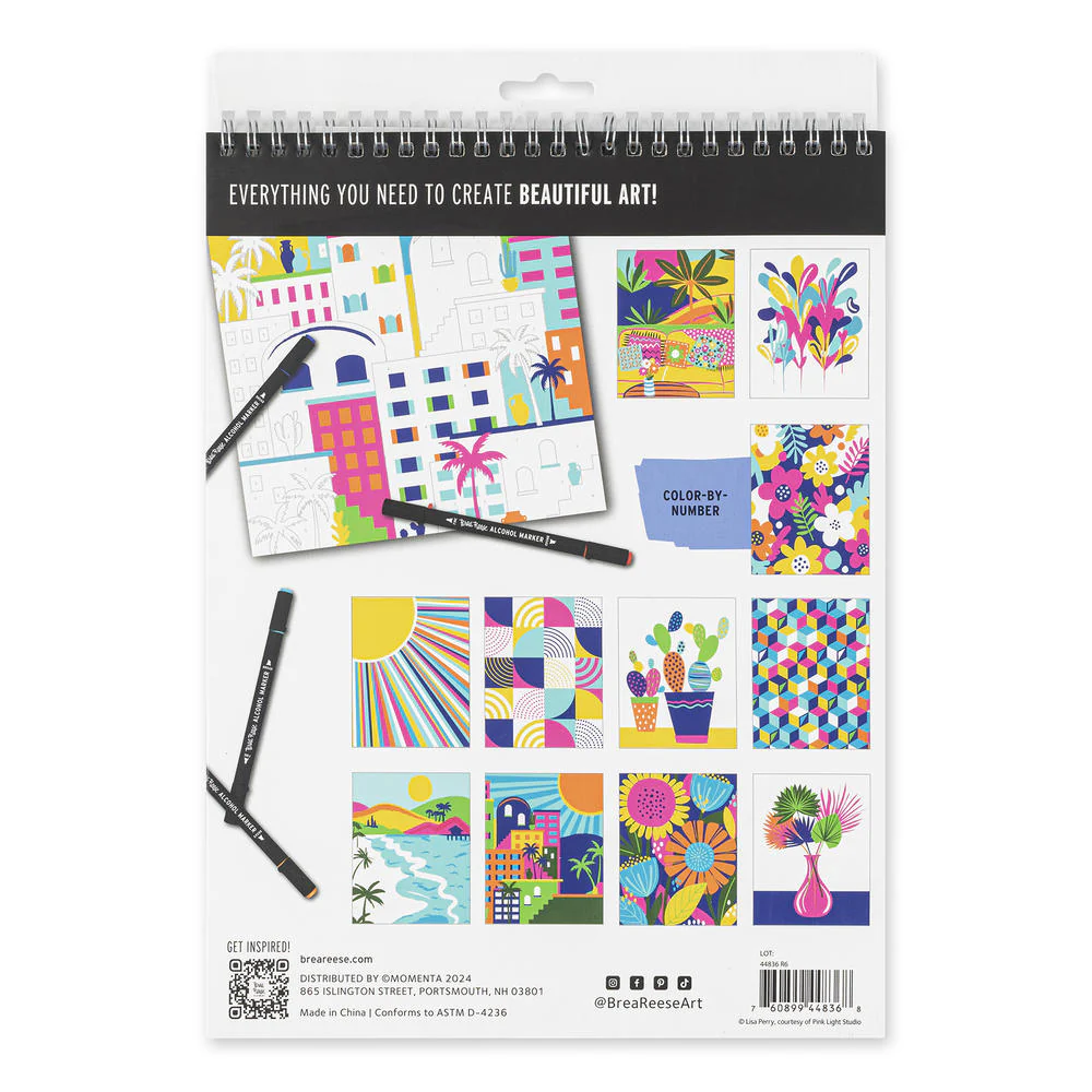 Alcohol Marker Color-By-Number Notepad Kit - Image 2