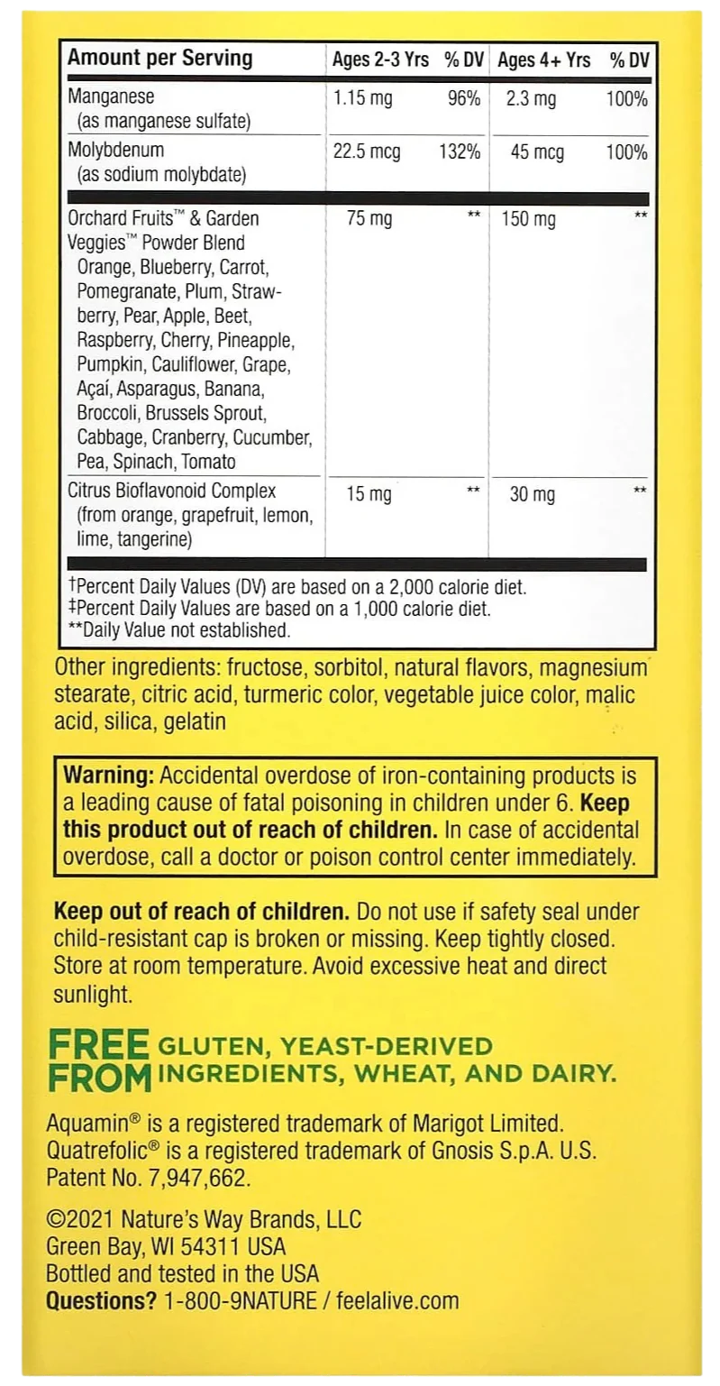 Alive! Kid's Chewable Multivitamin, Orange & Berry - Image 3