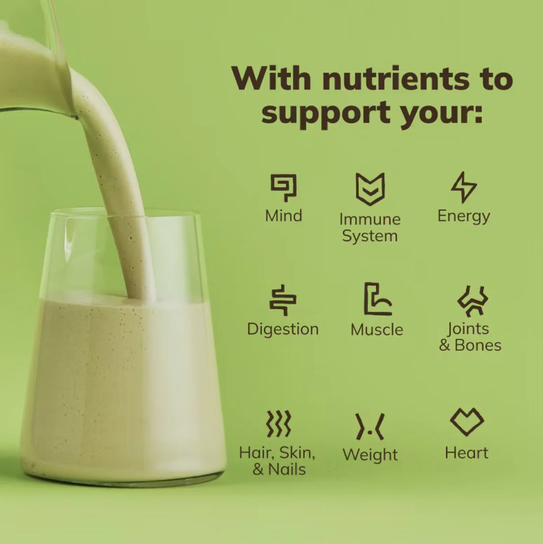 All-In-One Plant Based Nutrition Shake - Matcha - Image 3