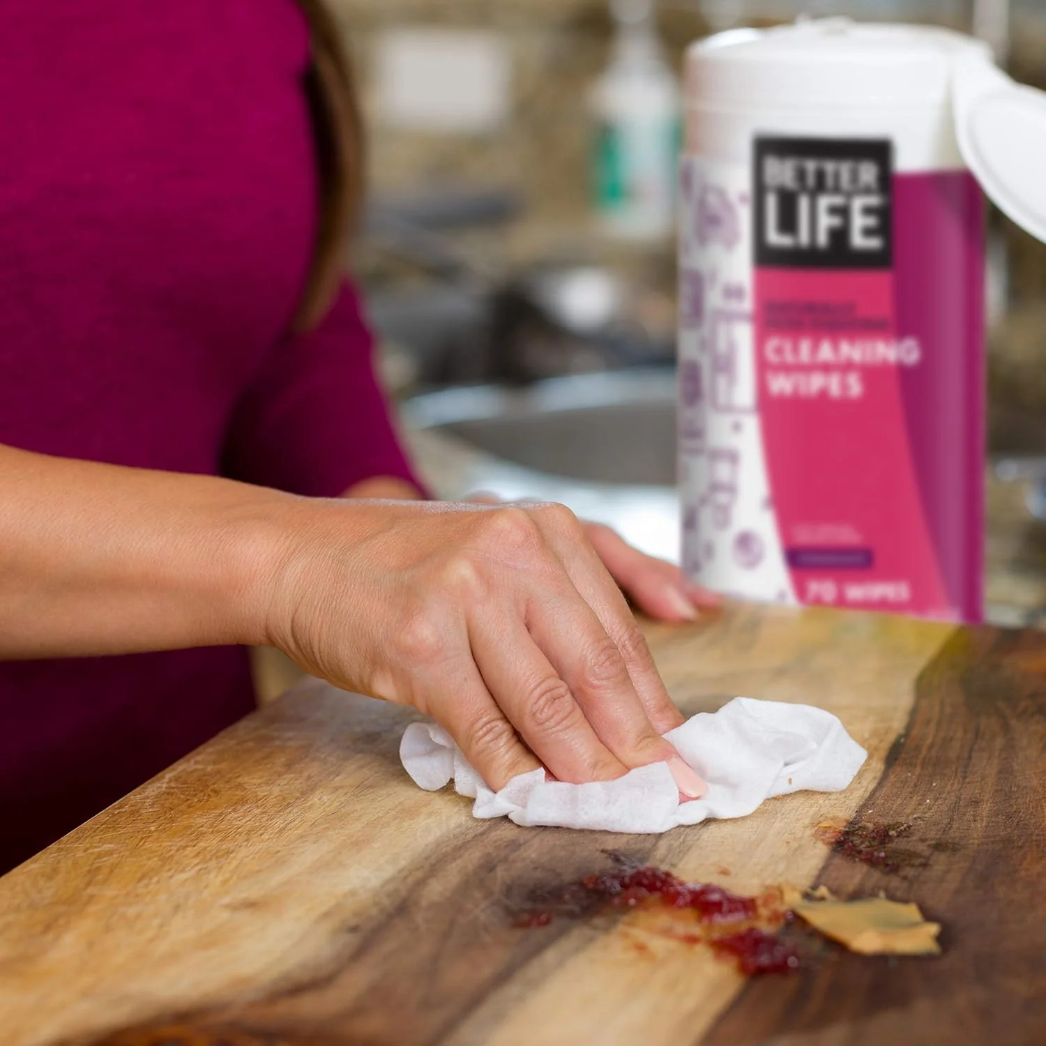 All Purpose Cleaning Wipes - Pomegranate - Image 4