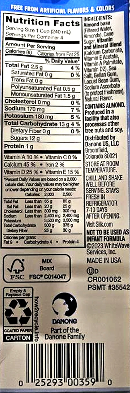 Sweetened Almond Milk Vanilla - Image 3