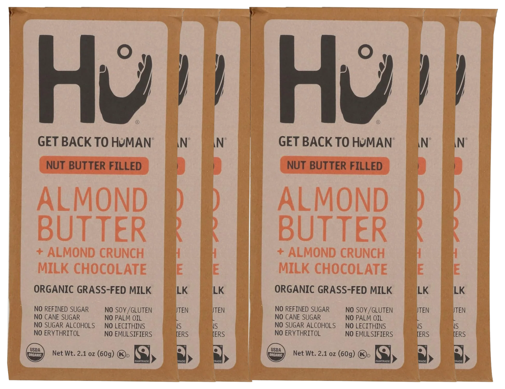 Almond Butter Crunch Milk Chocolate Bar (6 Pack)