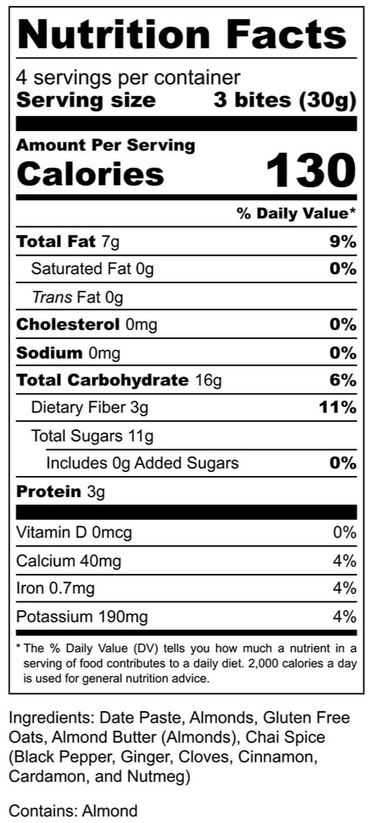 Almond Chai Energy Bites - Image 3