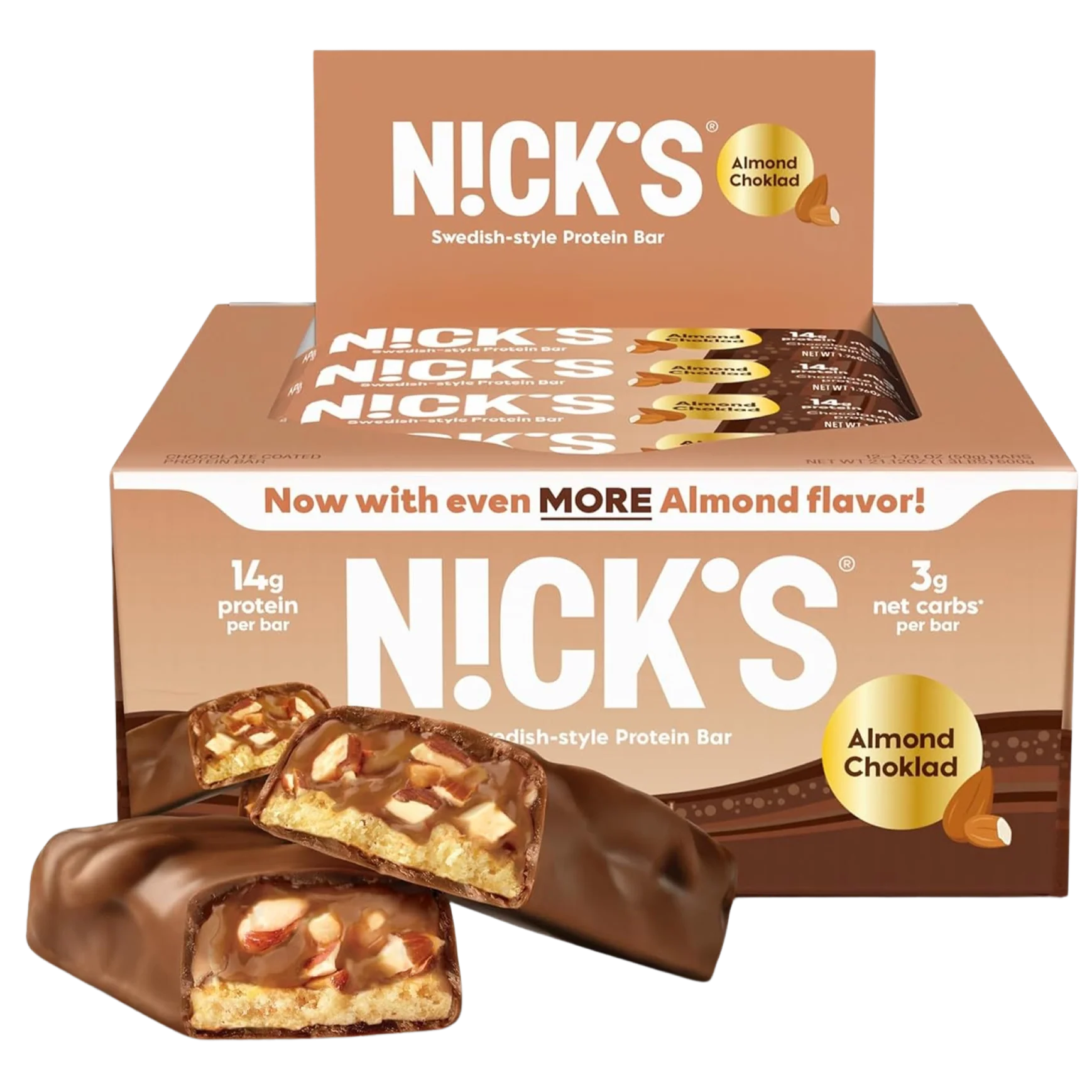 Almond Choklad Swedish-Style Protein Bar (12 CT)