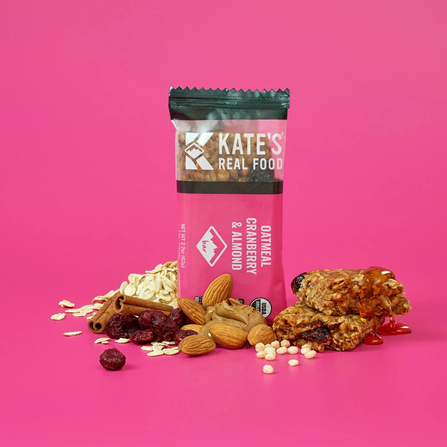 Almond Cranberry Oatmeal Mini Bars (6 CT) - Image 2