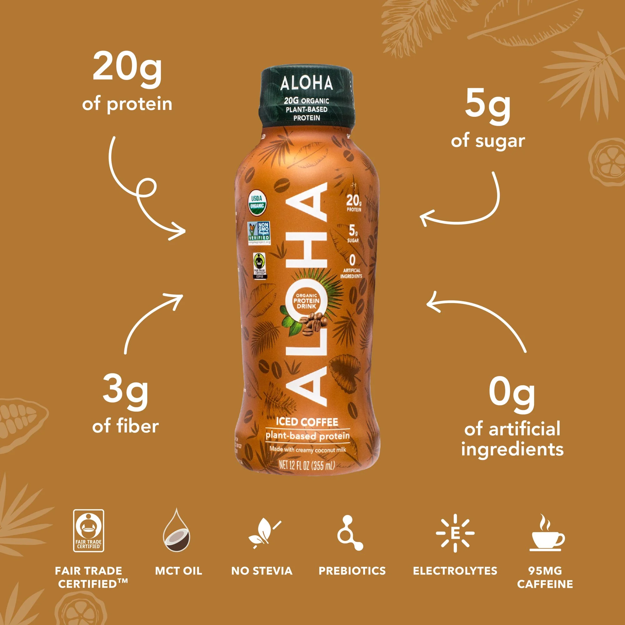 Plant Based Protein Iced Coffee (12 Pack) - Image 2