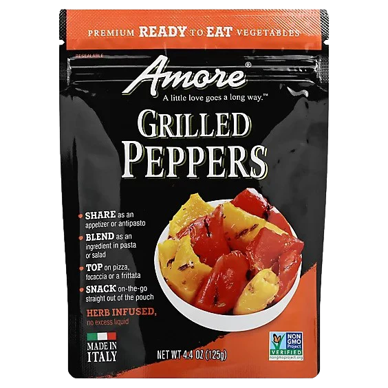 Grilled Yellow and Red Peppers