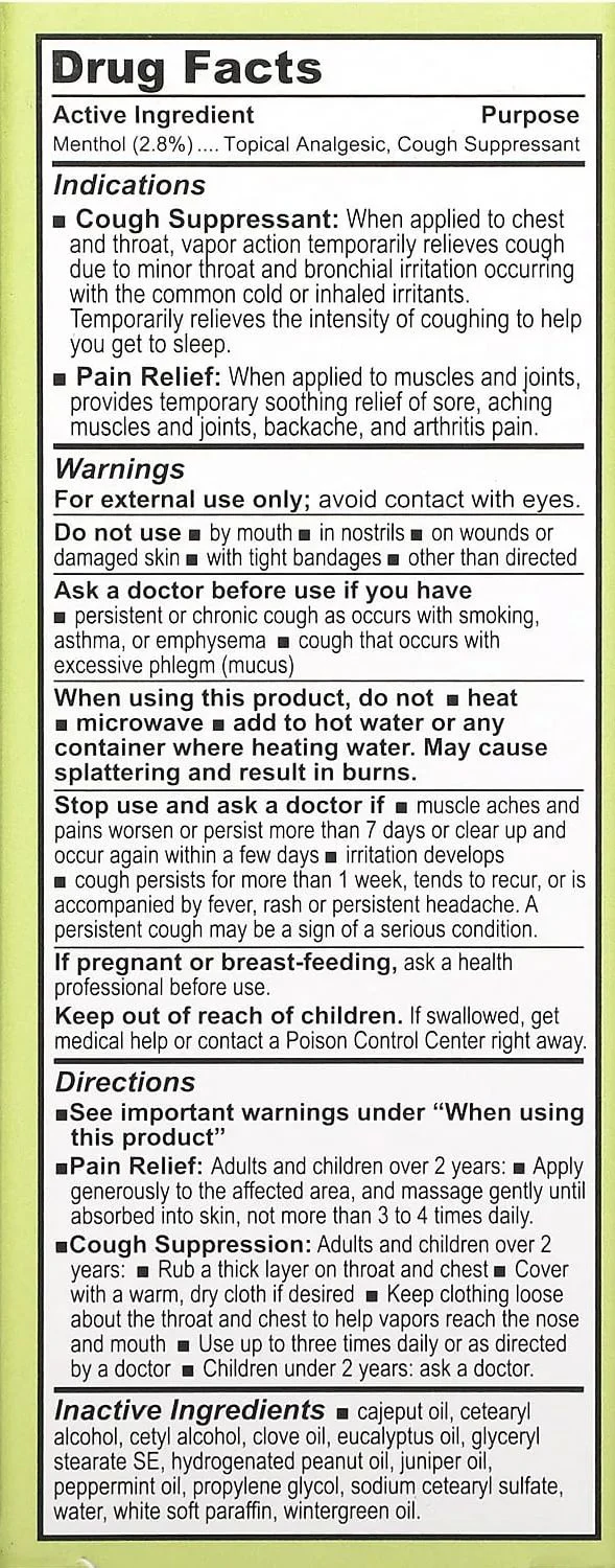 Analgesic Salve - Cough Suppressant - Image 2