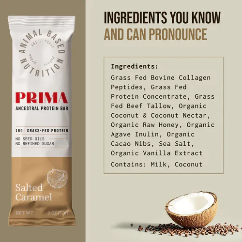 Ancestral Protein Bar - Salted Caramel (7 Pack) - Image 4