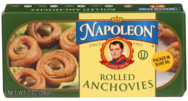 Rolled Napoleon Anchovies