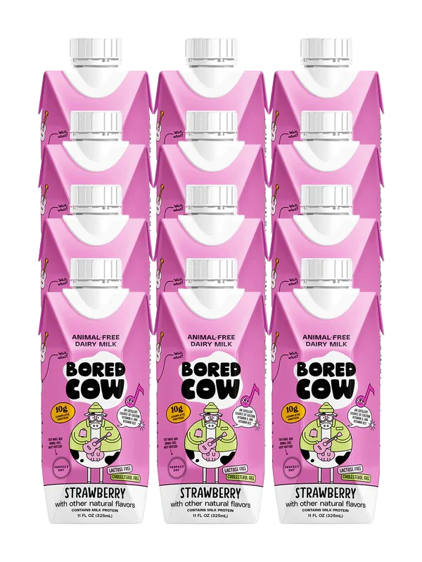 Animal-Free Dairy Strawberry Milk (12 Pack)