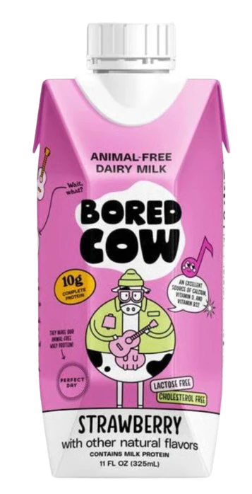 Animal-Free Dairy Strawberry Milk