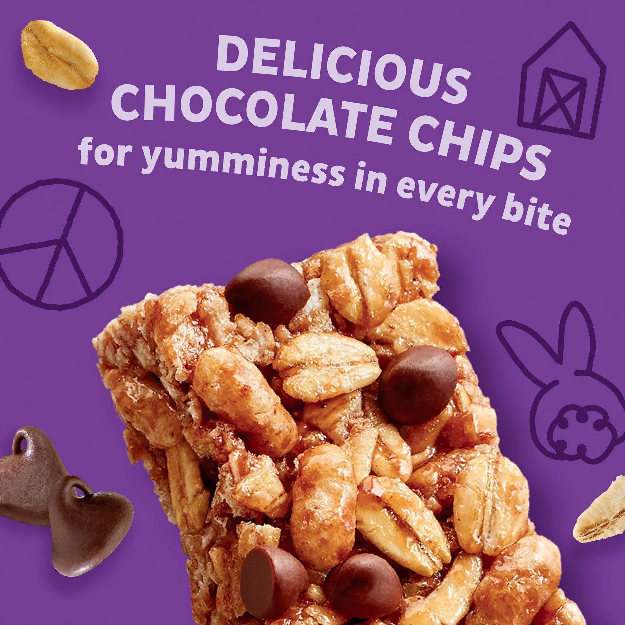 Gluten Free Double Chocolate Chip Granola Bars (5 CT) - Image 3
