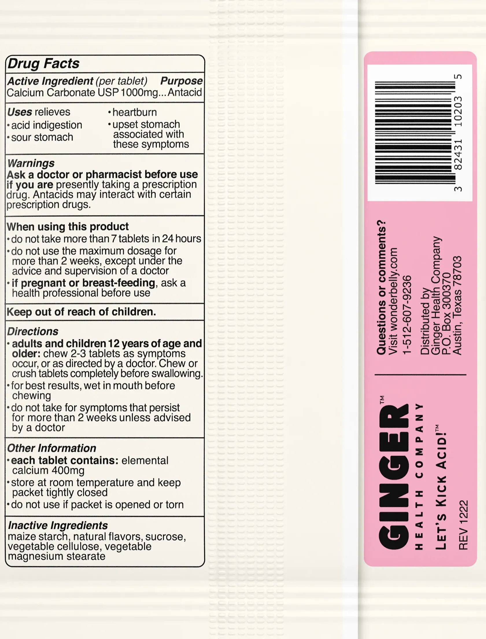 Antacid Strawberry Packet (20 CT) - Image 4