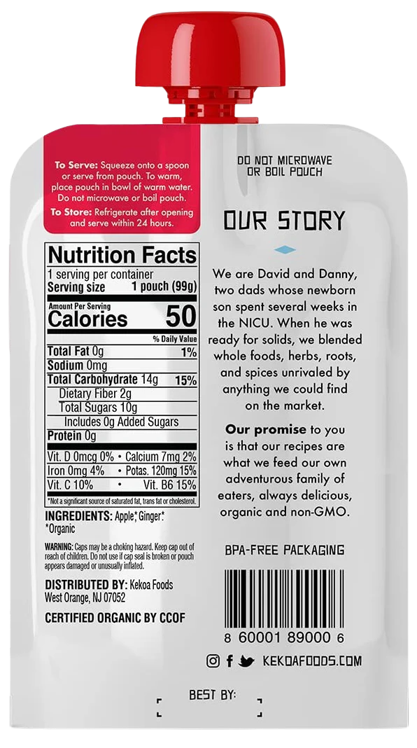 Apple And Ginger Baby Food (6 CT) - Image 4