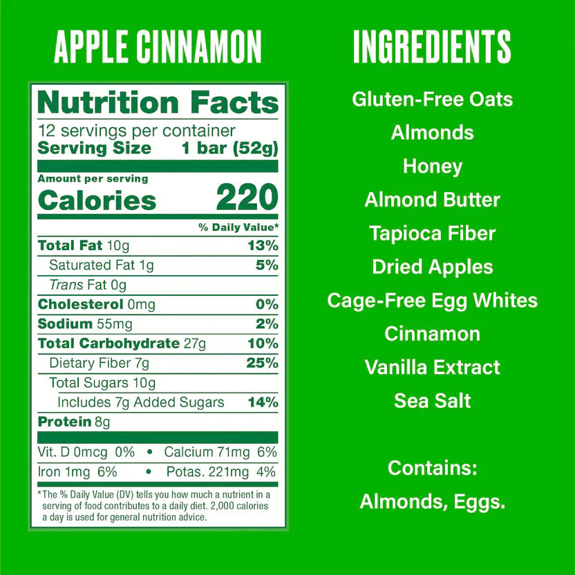 Apple Cinnamon Breakfast Bar (12 Pack) - DON'T USE THIS SKU - Image 5