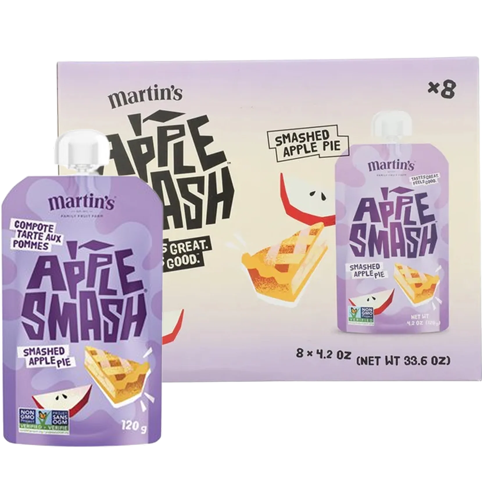 Apple Pie Apple Sauce Pouches (8 CT)