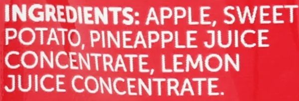 Apple, Sweet Potato,Pineapple Fruities Pouches (12 Pack) - Image 3