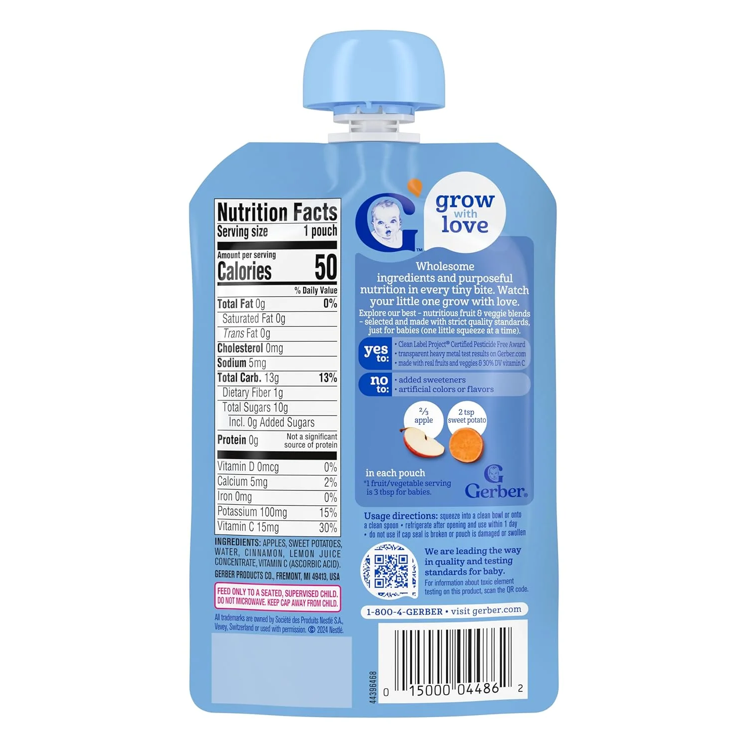Apple Sweet Potato With Cinnamon Baby Food (12 Pack) - Image 3