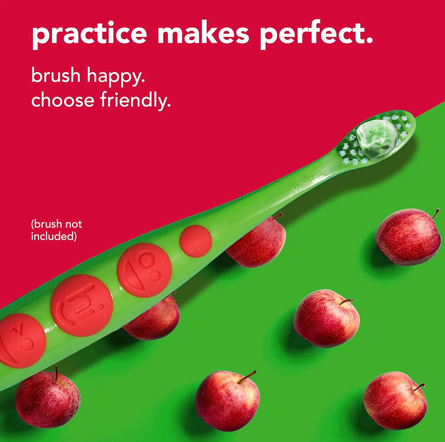 Apple Toddler Training Toothpaste & Brush - Image 2