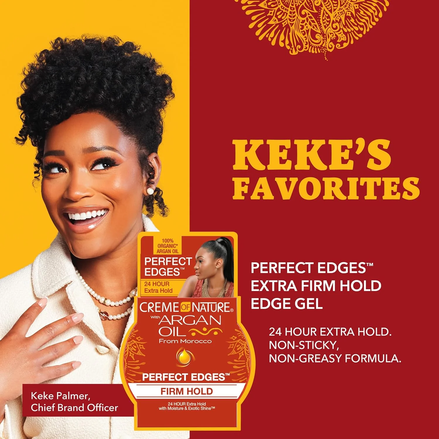 Argan Oil Perfect Edges Extra Hold Hair Gel - Image 5
