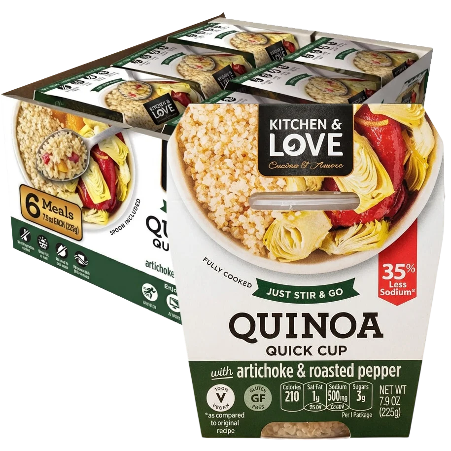 Artichoke & Roasted Pepper Quinoa Quick Cup  (6 Pack)