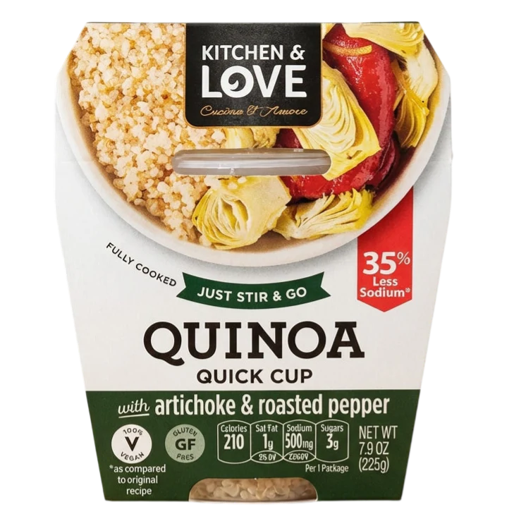 Artichoke & Roasted Pepper Quinoa Quick Cup  (6 Pack) - Image 2