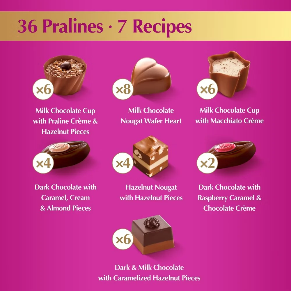 Assorted Pralines Chocolate Gift Box (36 CT) - Image 2