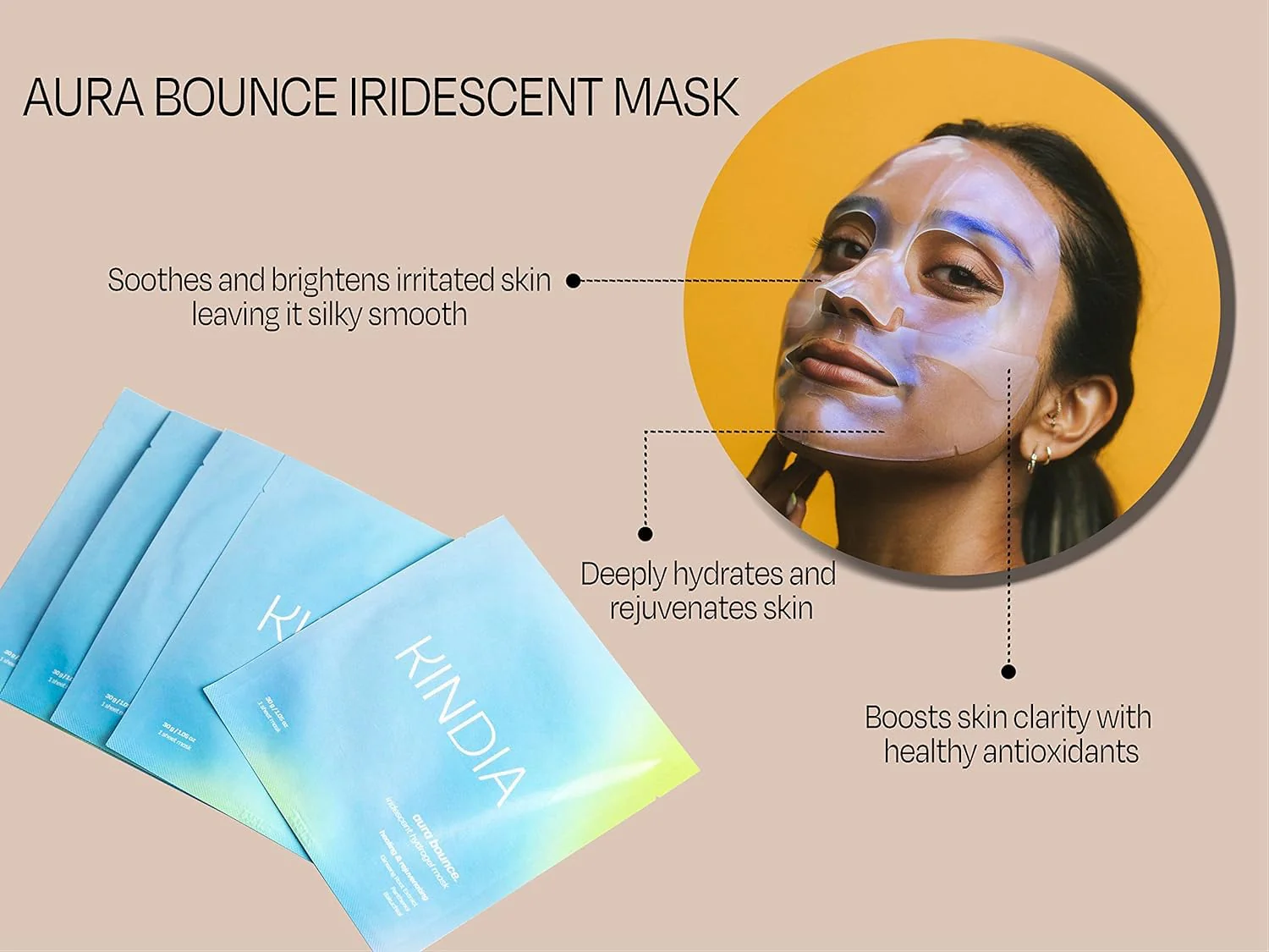 Aura Bounce Hydrating Face Mask (5 CT) - Image 2