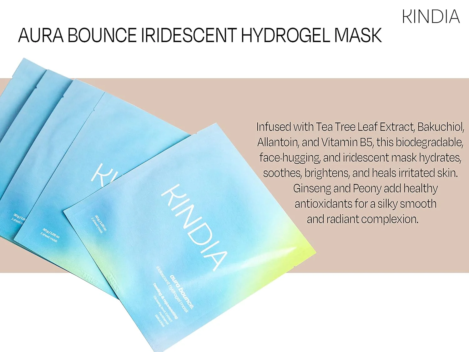 Aura Bounce Hydrating Face Mask (5 CT) - Image 4