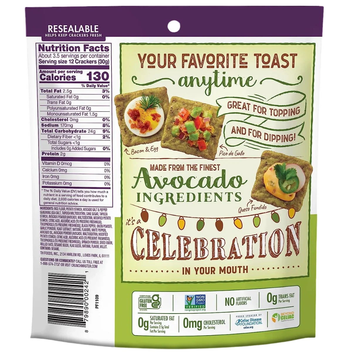 Avocado Toast Salt & Pepper Crackers - Image 4