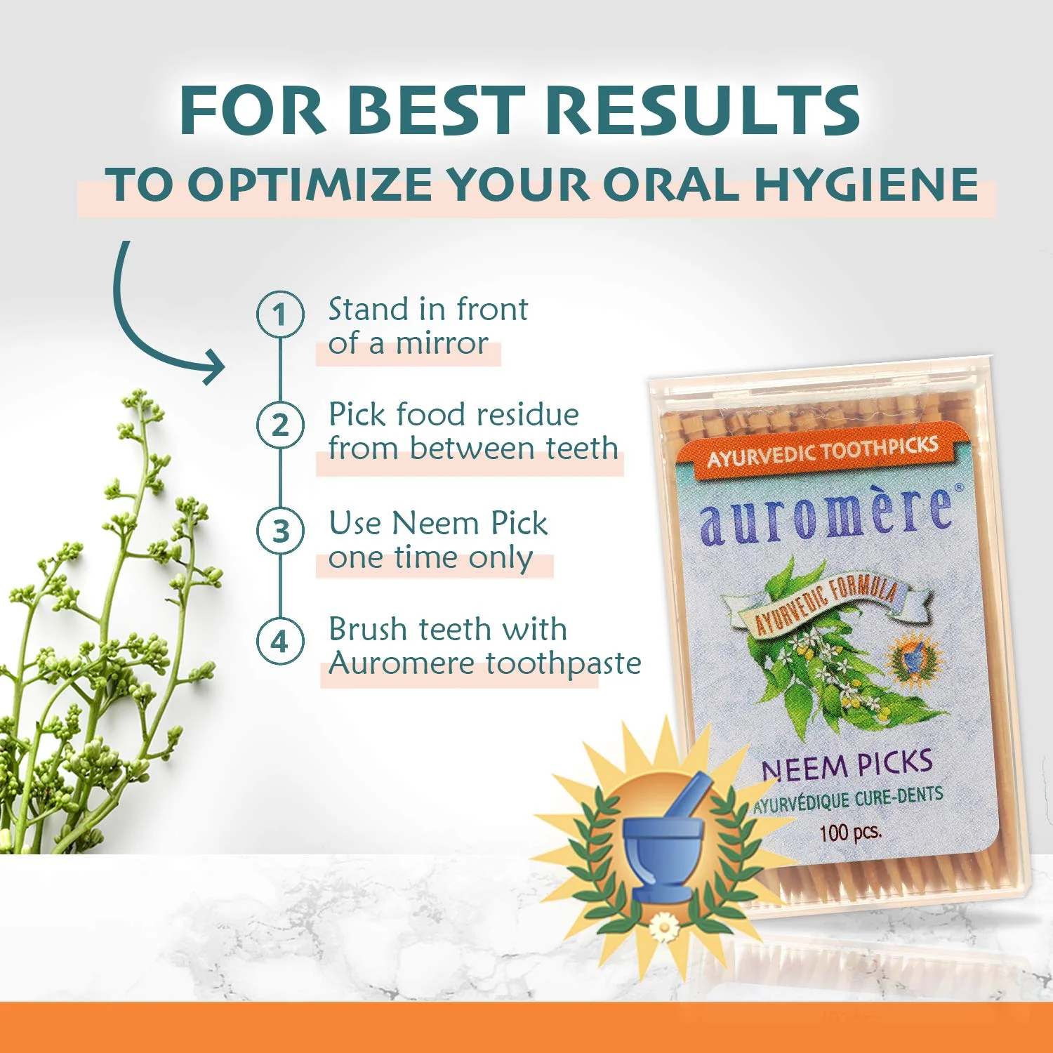 Ayurvedic Formula Neem Toothpicks - Image 2