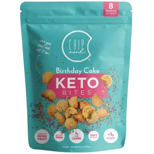 Baking Birthday Cake Keto Cookie Bites