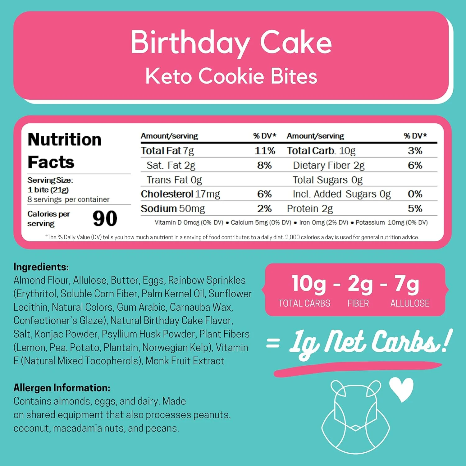 Baking Birthday Cake Keto Cookie Bites - Image 4