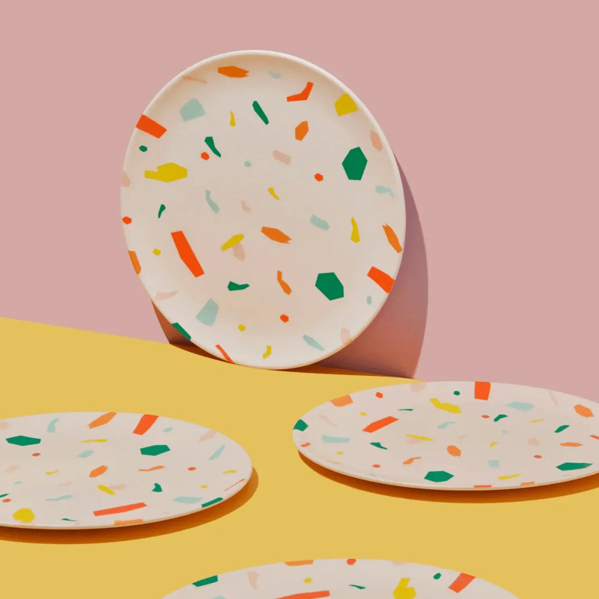 Bamboo Dinner Plate Set in Party (4 CT) - Image 3