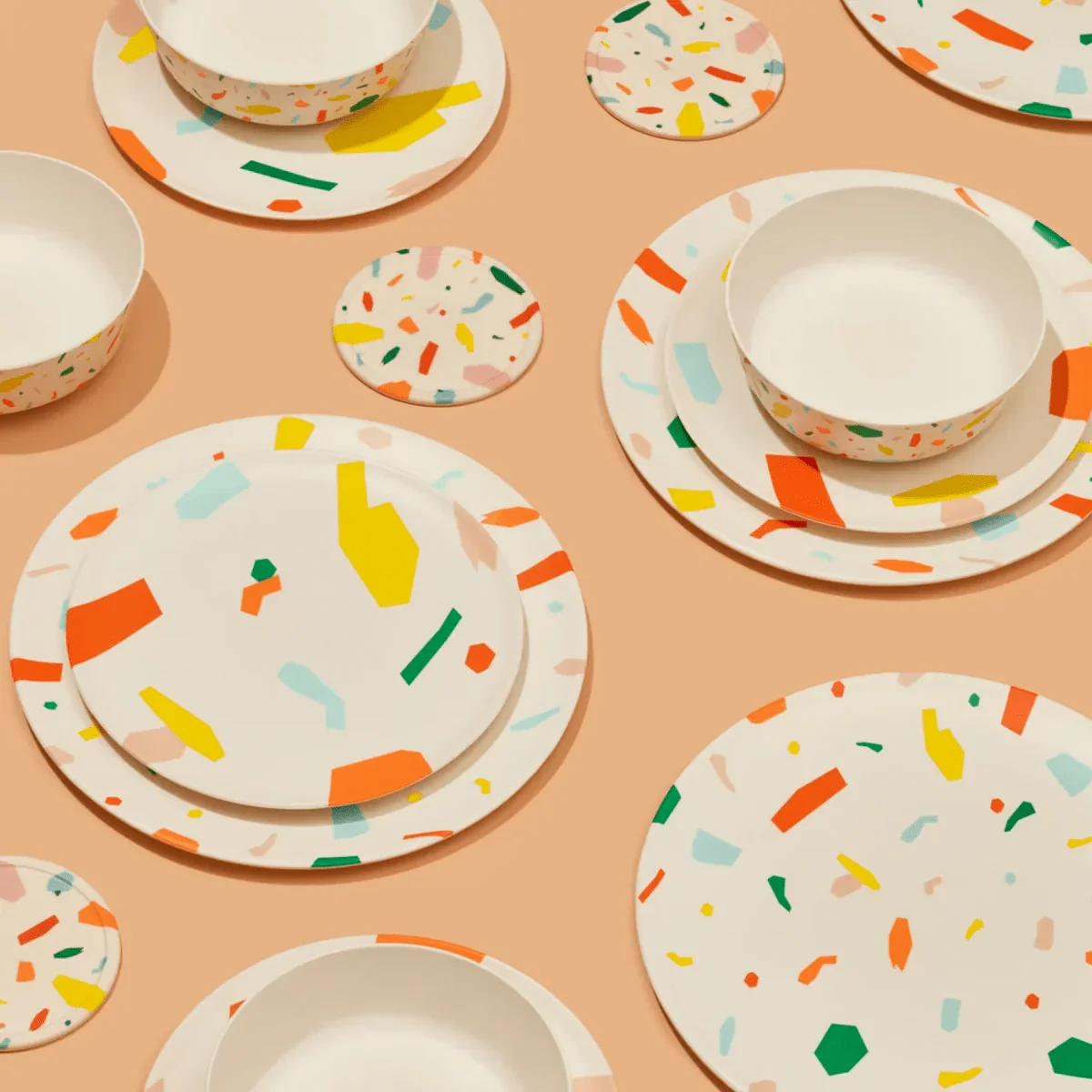 Bamboo Dinner Plate Set in Party (4 CT) - Image 4