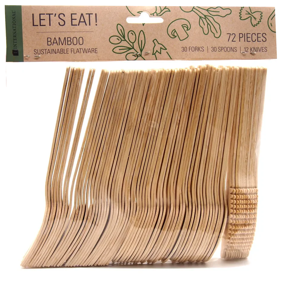Bamboo Flatware Sets (72 CT)