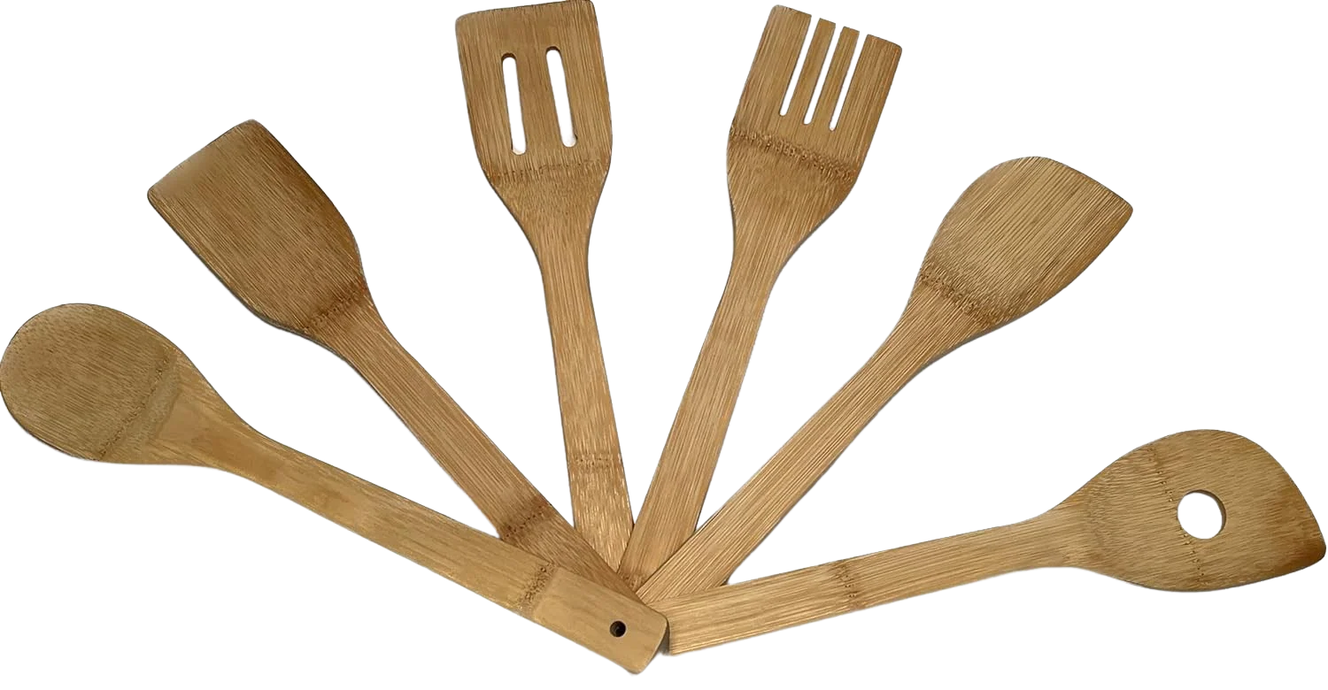 Bamboo Kitchen Utensil (6 Pack)
