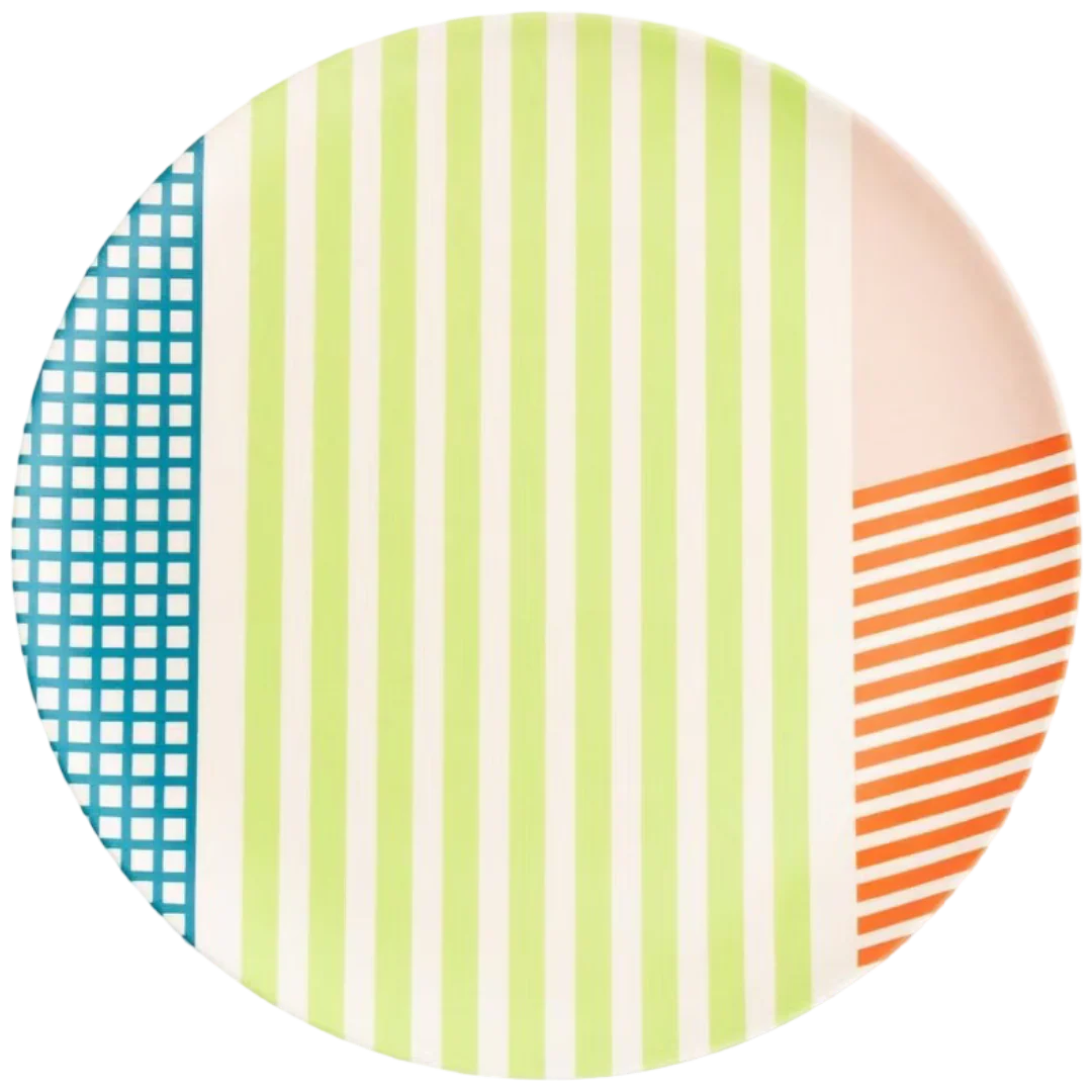 Bamboo Salad Plate Set in Angles (4 CT)