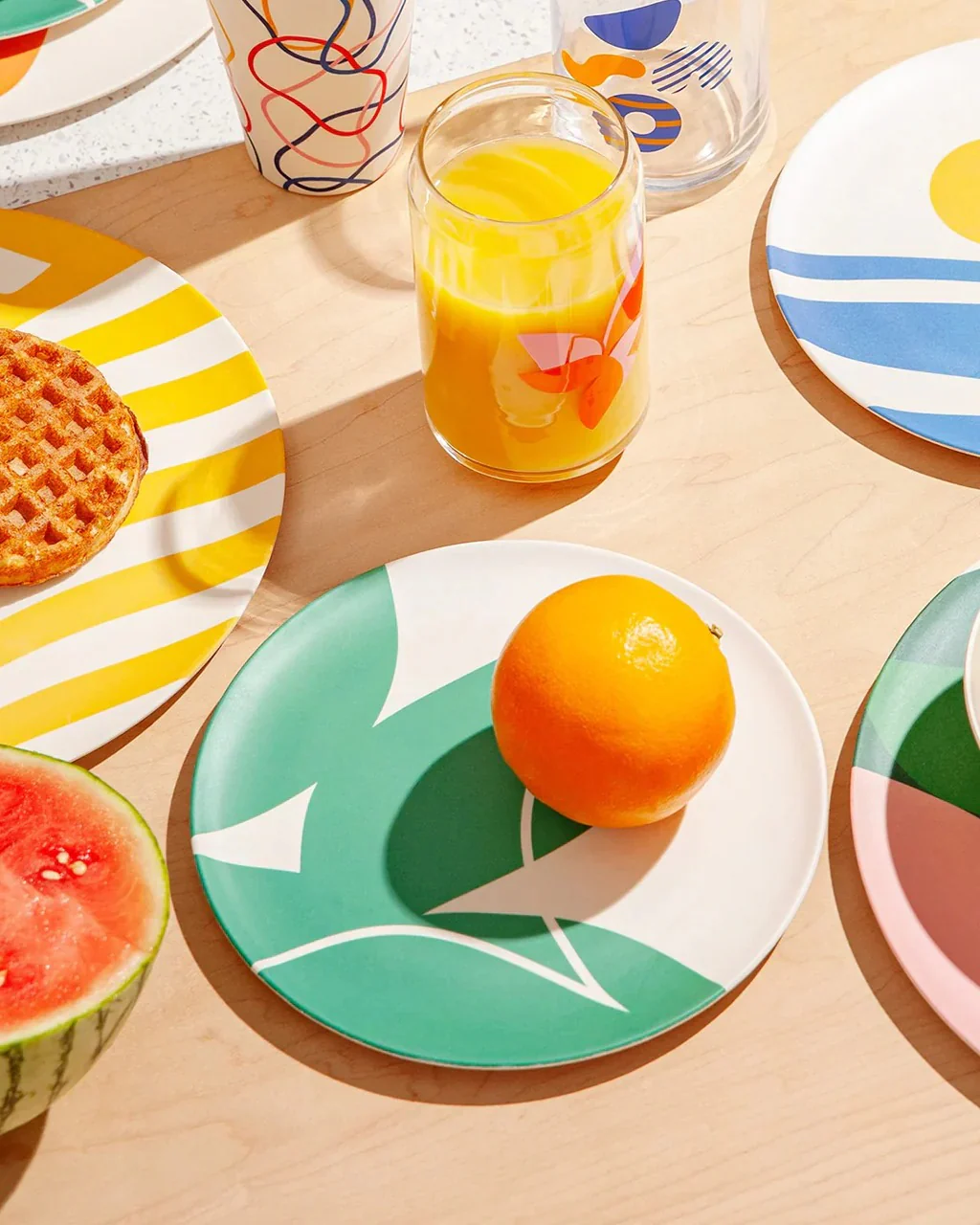 Bamboo Salad Plate Set in Flora (4 CT) - Image 3