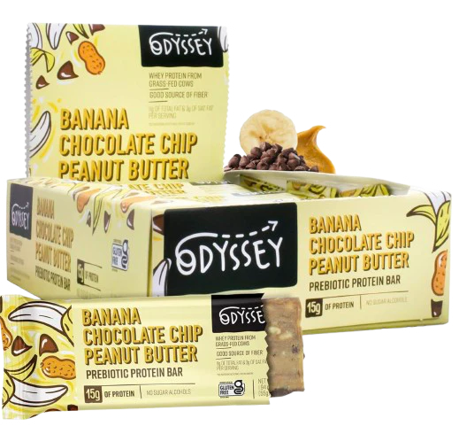 Banana Chocolate Chip Peanut Butter Prebiotic Protein Bar (12 CT)