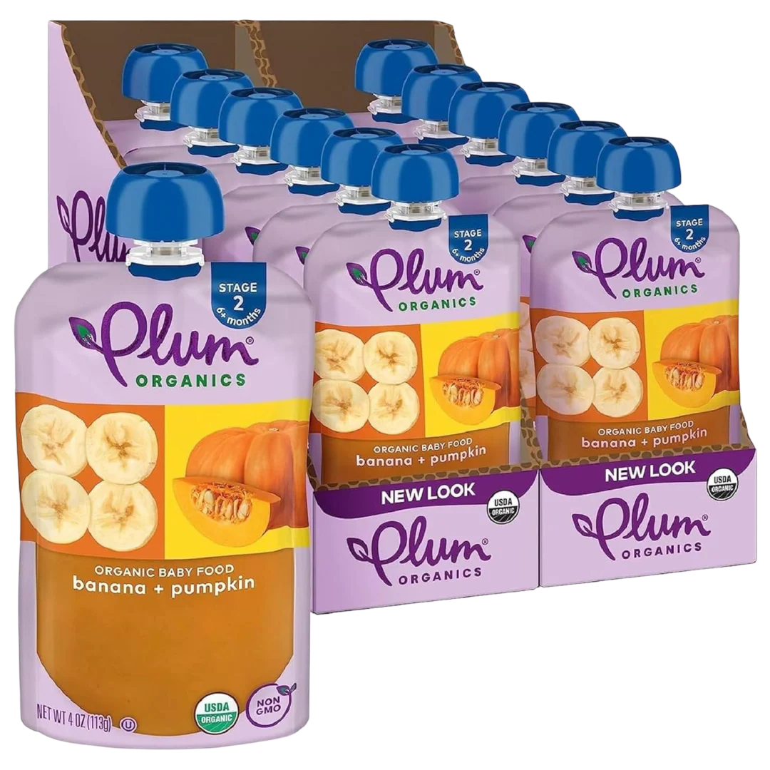 Banana & Pumpkin - Stage 2 Baby Food (12 Pack)