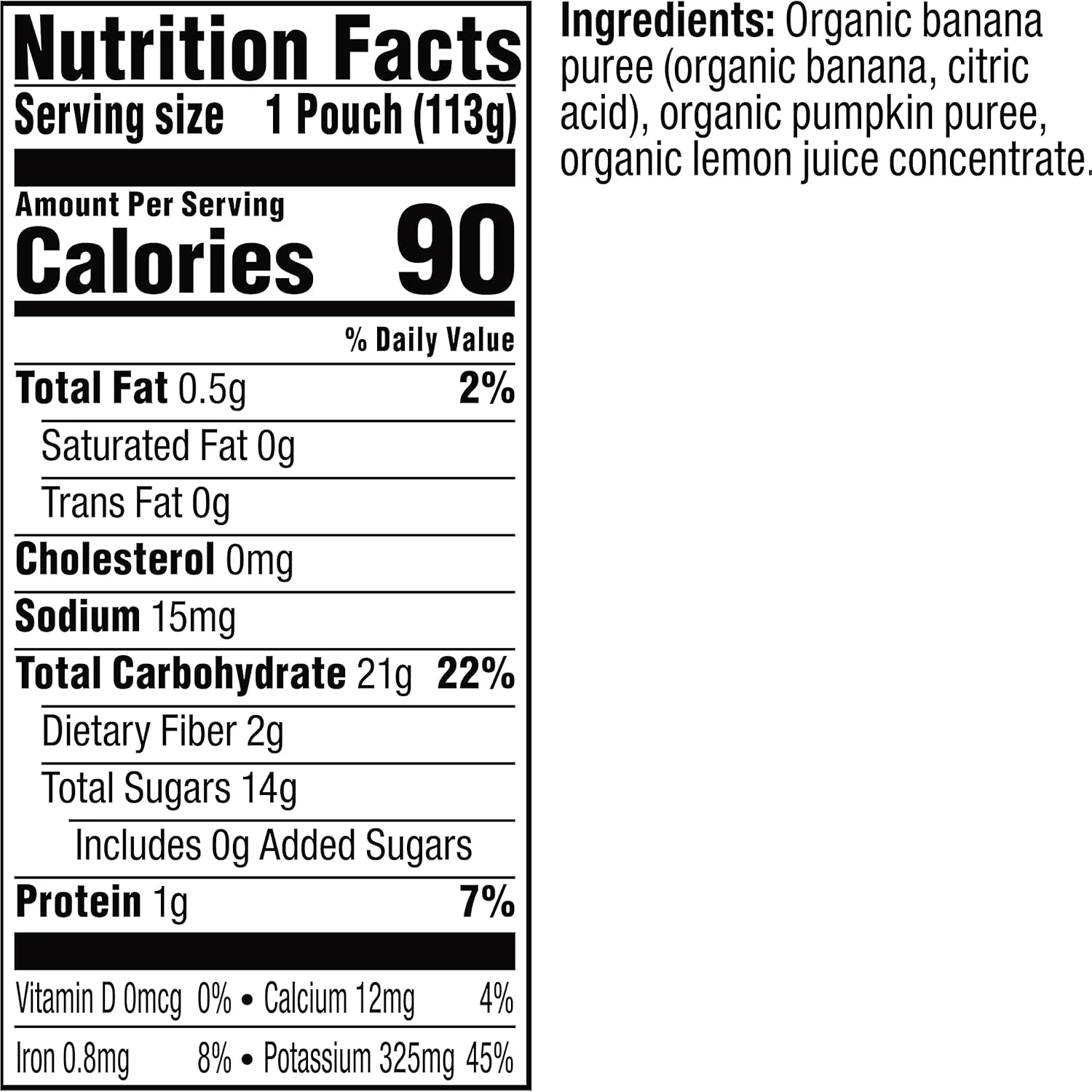 Banana & Pumpkin - Stage 2 Baby Food (12 Pack) - Image 4